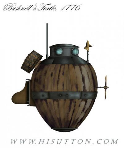 Busnell's Turtle - Covert Shores: The Story of Naval Special Forces Missions and Minisubs